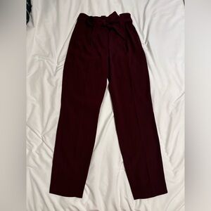 Express high rise pleated work pant